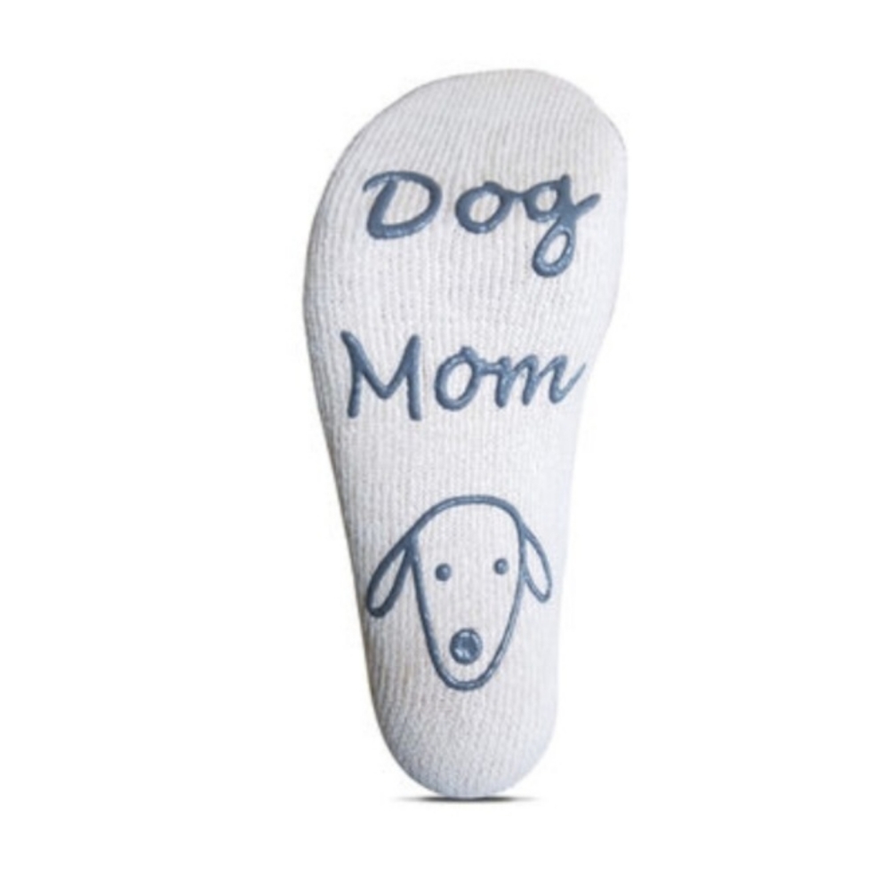 DOG MOM NON-SLIP LOW ANKLE PLUSH LINED SLIPPER SOCKS By LeGale BNWT 1 LEFT!